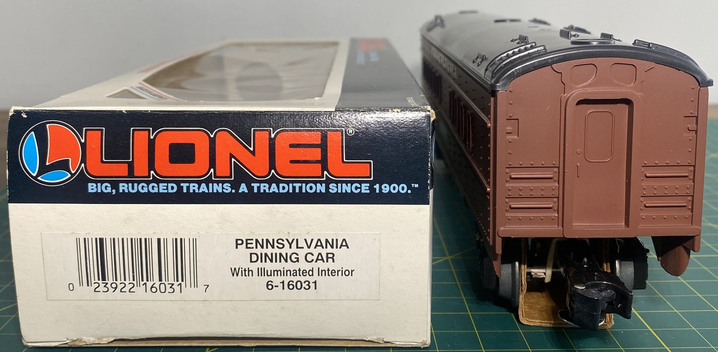 Lionel 6-16031 Pennsylvania Dining Car w/ illuminated interior