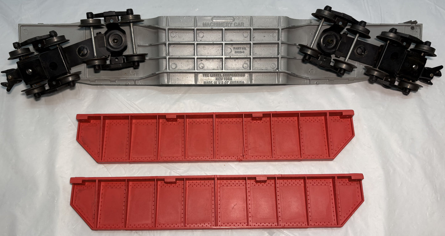 Lionel Post War 6418 Machinery Flatcar
