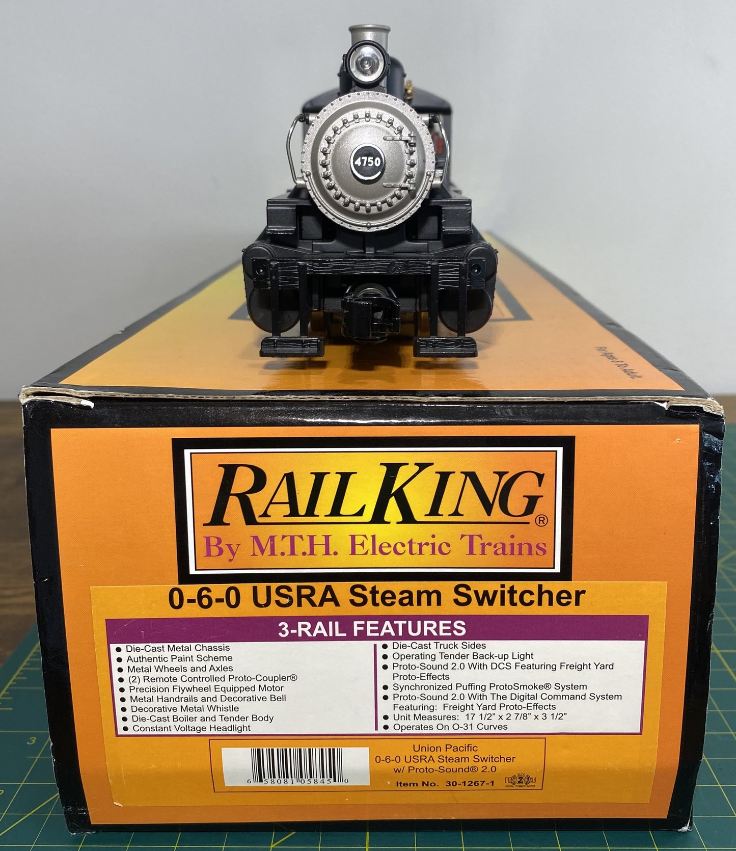 MTH Rail King 30-1267-1 Union Pacific 0-6-0 USRA Steam Switcher w/Proto-Sound 2.0