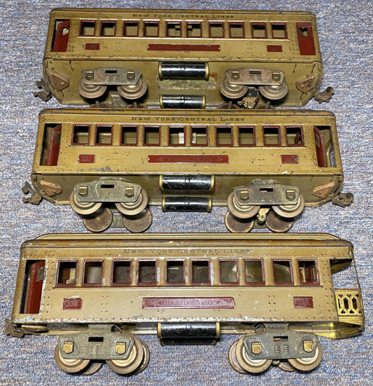 Lionel Pre War 337, 337 & 338 Passenger Cars
