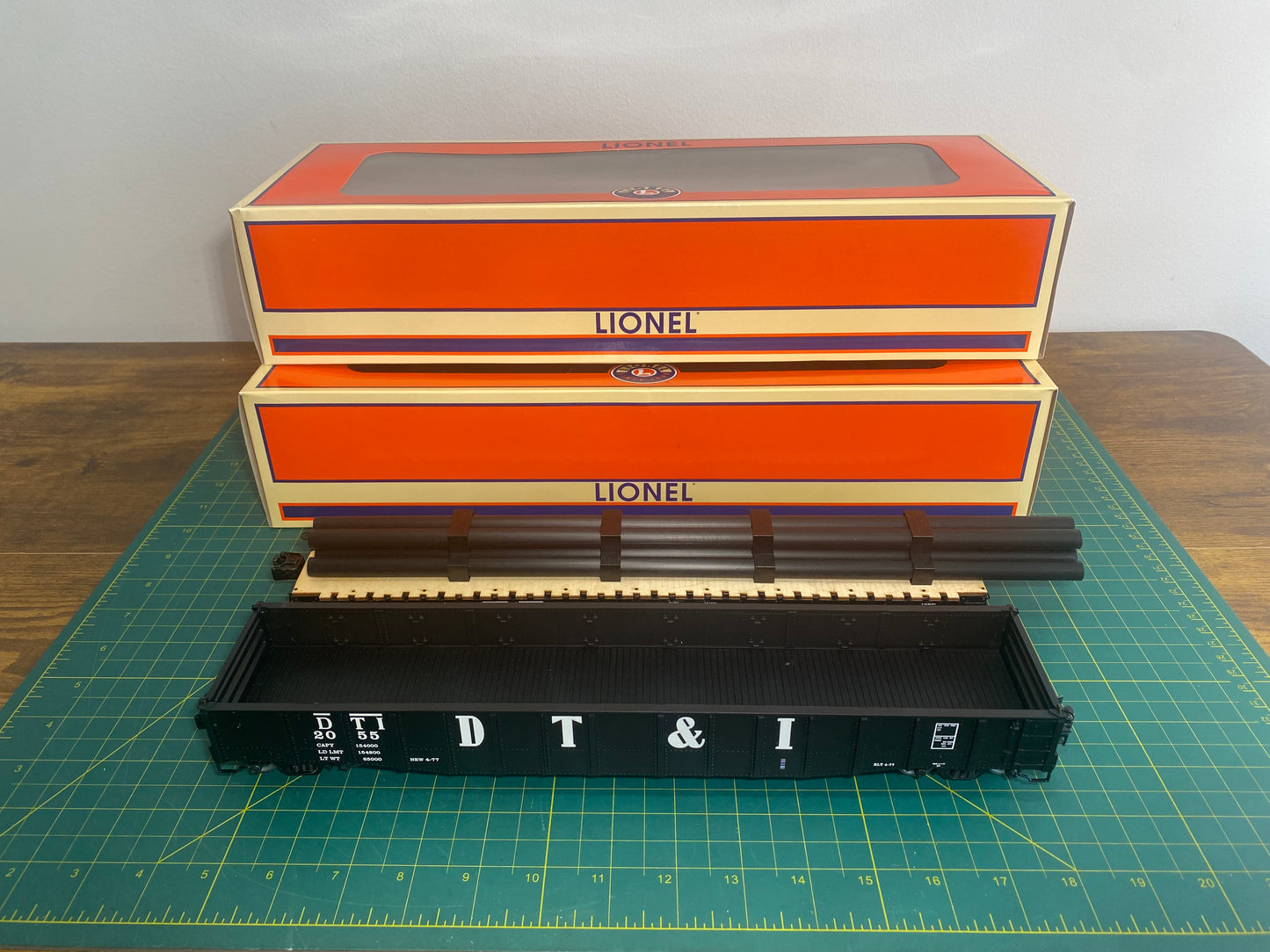 Lionel 6-82667 Detroit, Toledo & Ironton Scale PS-5 Gondola & PS-4 Flatcar Pair