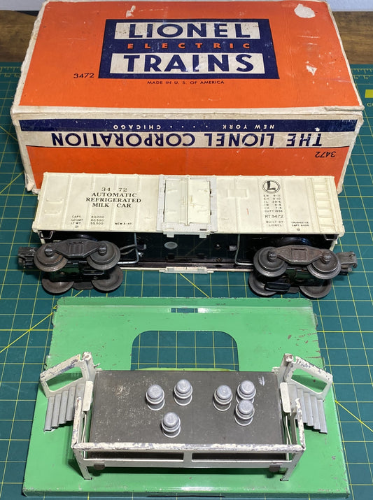 Lionel Post War Operating Milk Car 3472