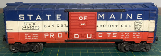 Lionel Post War 6464-275 State Of Maine Box Car (Solid Doors)