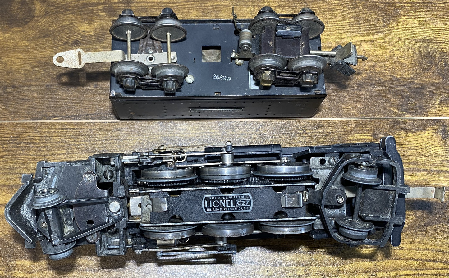 Lionel Post War #1666 Steam Locomotive 2689W Tender