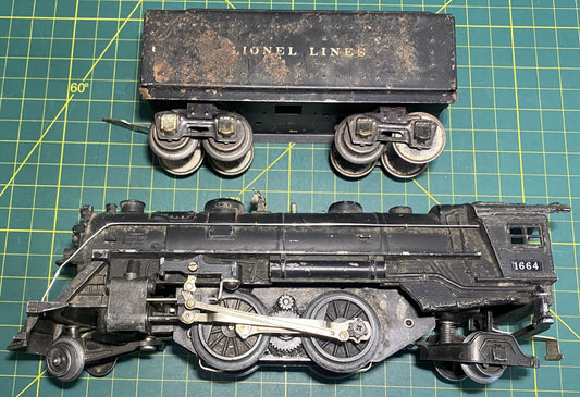 Lionel Post War #1664 Steam Locomotive 1689T Tender