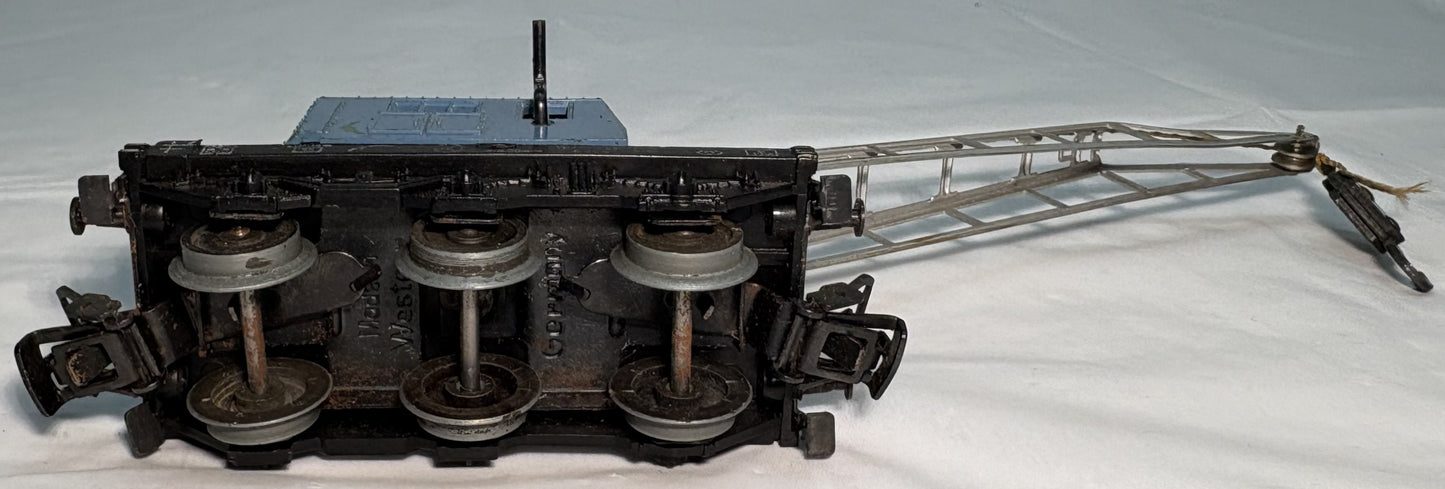 Märklin 4611 HO Scale Marklin Mobile Crane Krupp Ardelt Blue Western Germany