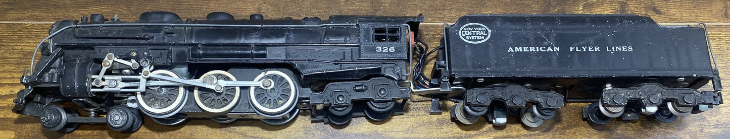 American Flyer #326 Large Motor Steam Locomotive and Tender