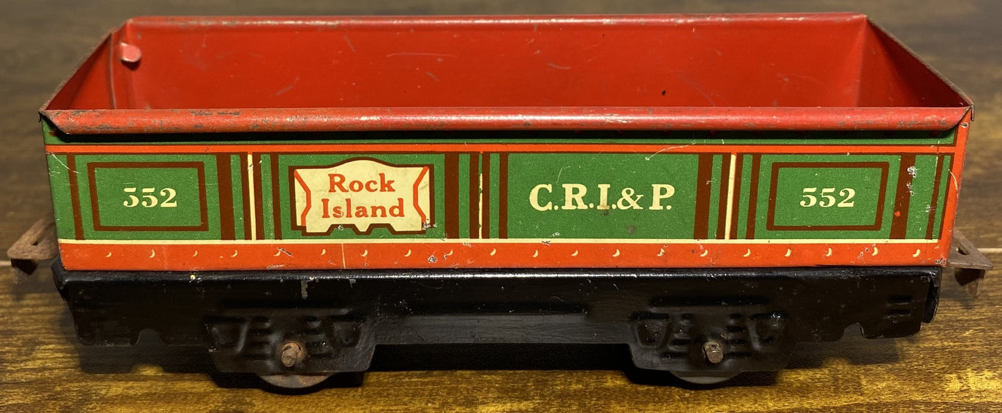Marx #552 Tin Plate Rock Island C.R.I.&P. Gondola
