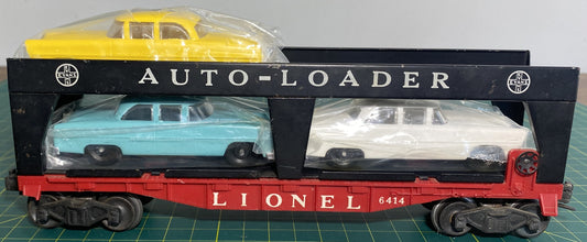 Lionel Post War 6414 Car Carrier (reproduction cars)