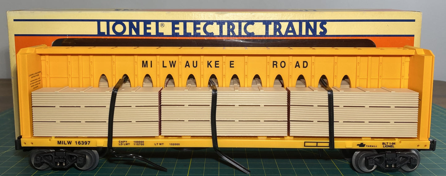 Lionel 6-16397 Milwaukee Road I-Beam Flat Car