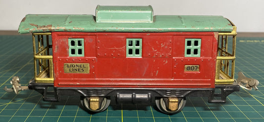 Lionel Pre War 807 Caboose Red