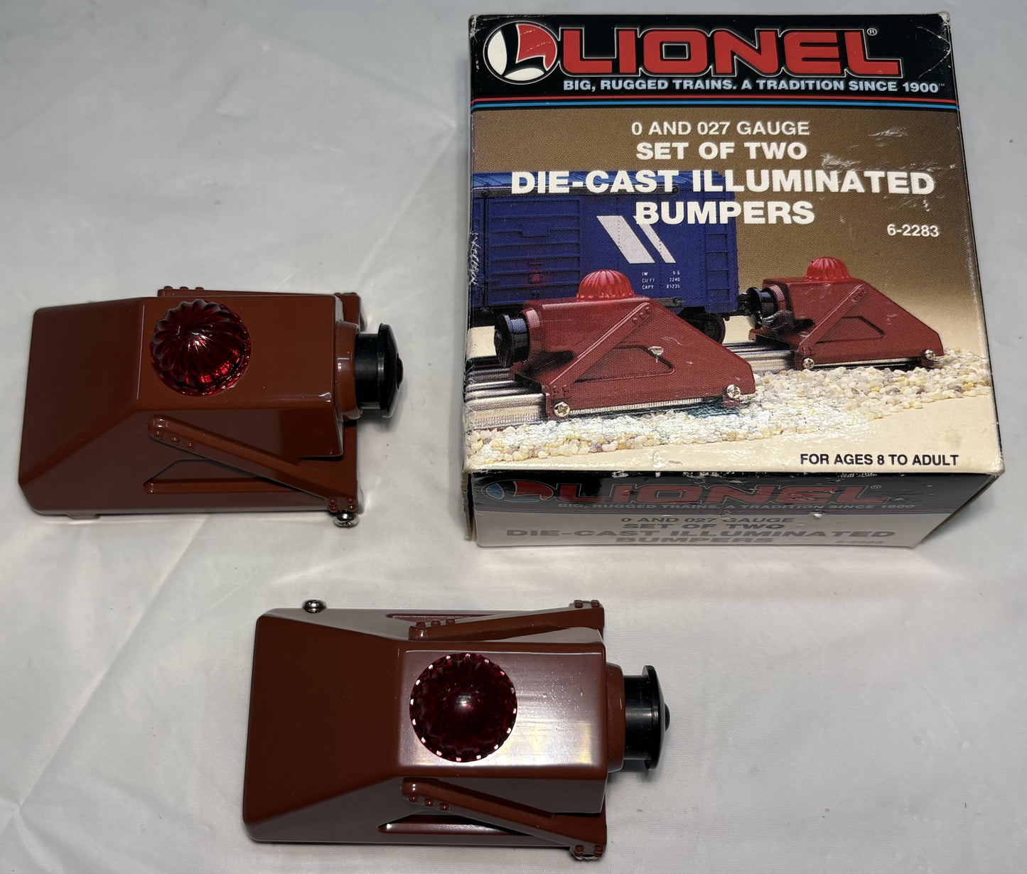 Lionel 2283 O Gauge Die Cast Illuminated Bumpers (2)