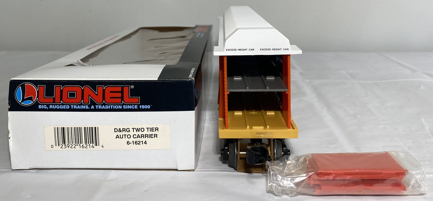 Lionel 6-16214 D&RG Two Tier Auto Carrier