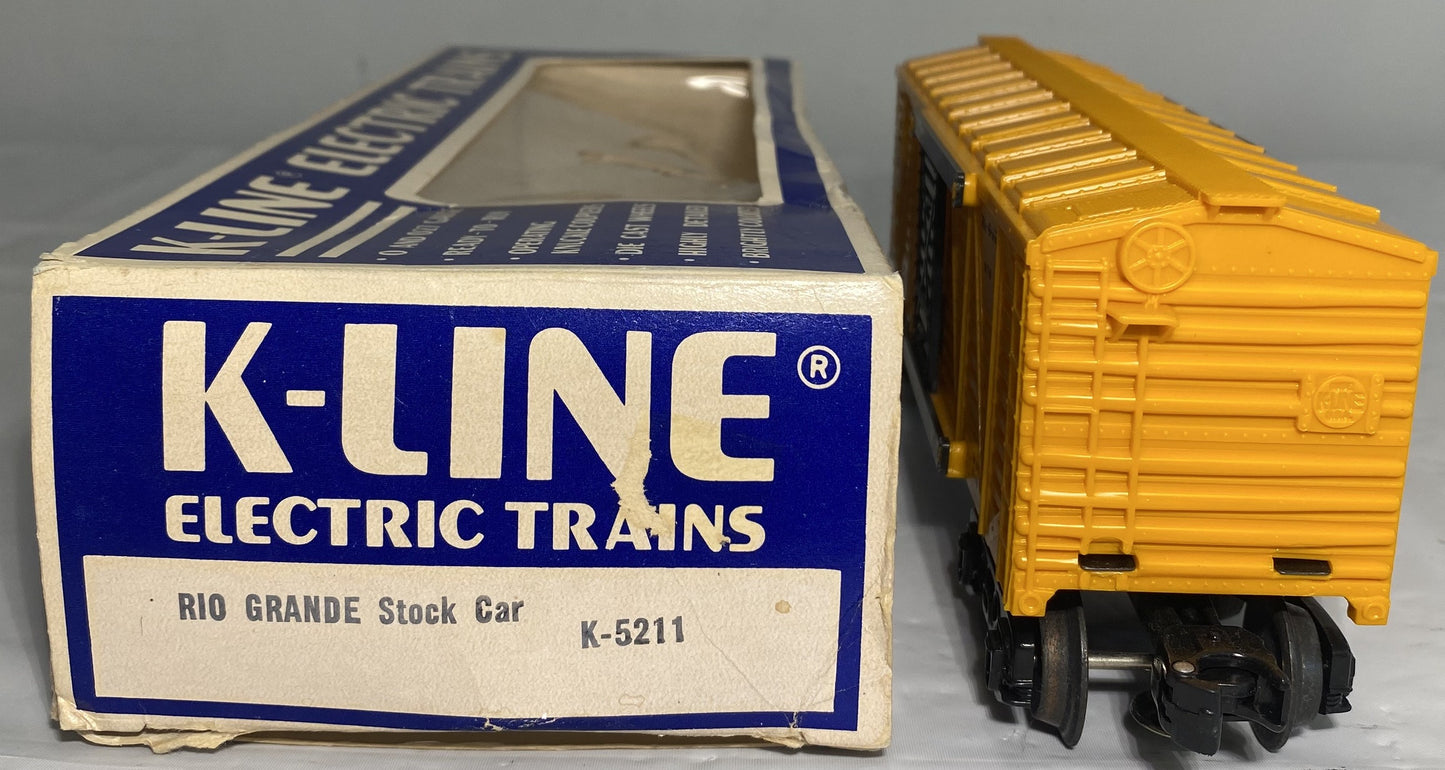 K-Line K-5211 D&RGW Rio Grande Stock Car
