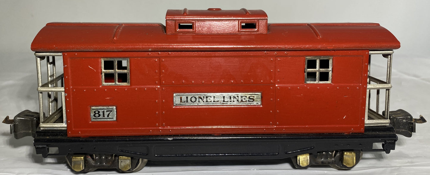 Lionel Pre War 817 Red Caboose