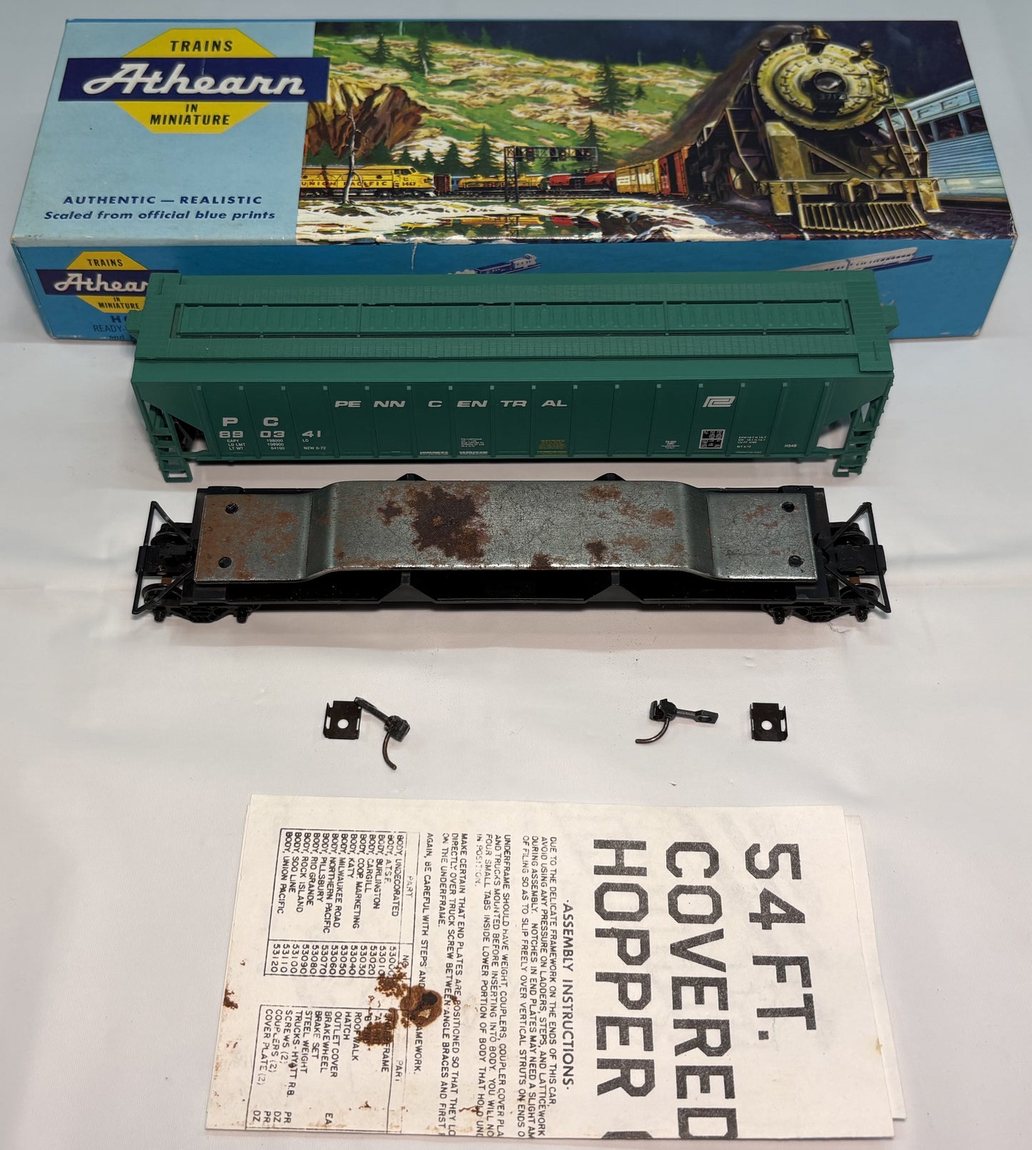 Athearn Bev - Bel 253 EL Erie Lackawanna 40 ' Single Door Box Car 80006 Kit #5459
