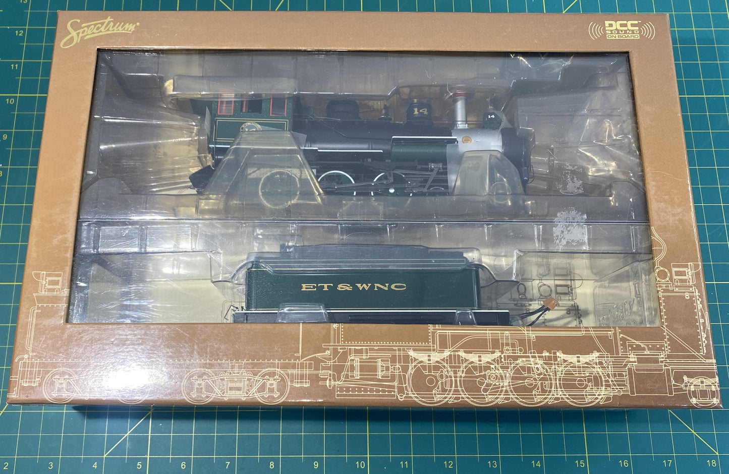 Spectrum 28905 On30 Baldwin 4-6-0 Steam Loco DCC w/Sound ET&WNC #14 w/Steel Cab