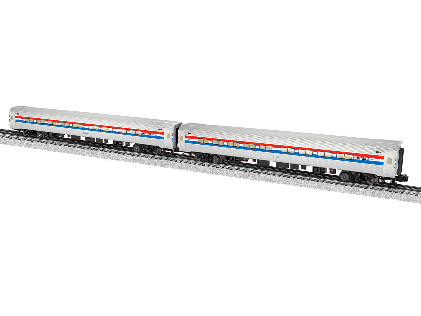 Lionel 2227290 Amtrak Amfleet Phase III Coach 2 Pack