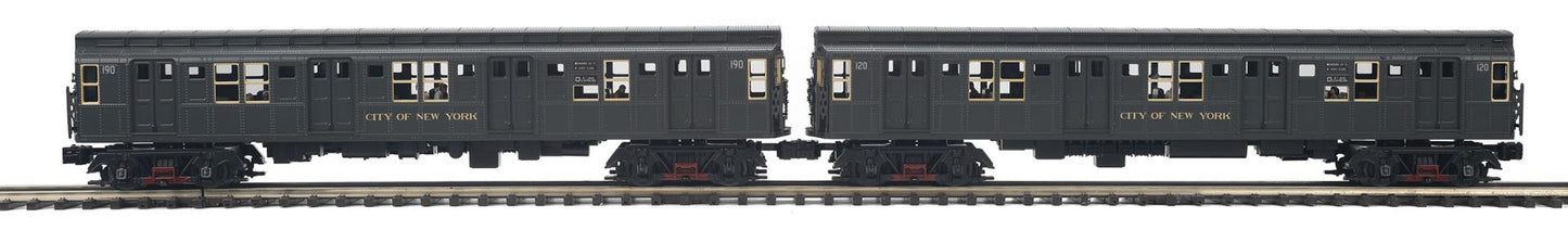 MTH 20-21939-3 Metropolitan Transportation Authority Premier R1 2-Car Subway Set Add-On (Non-Powered)