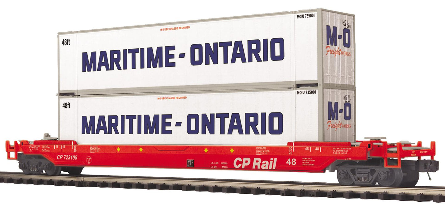 MTH 20-95784 CP Rail O Scale Premier Husky Stack Car