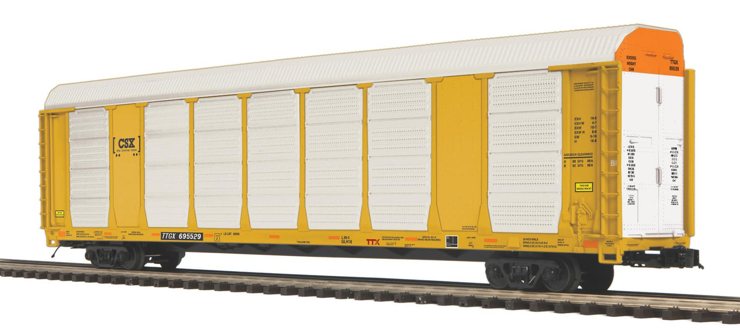 MTH 20-95819 O Scale Premier BNSF Corrugated Auto Carrier