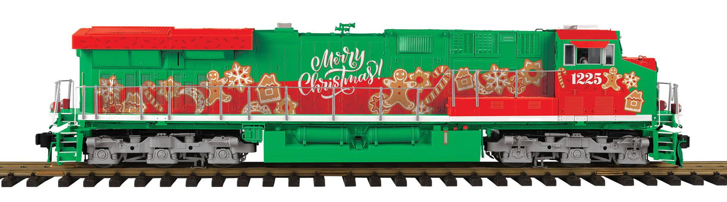 MTH 70-2189-1 RailKing One Gauge Christmas ES44AC Diesel Engine w/Proto-Sound 3.0