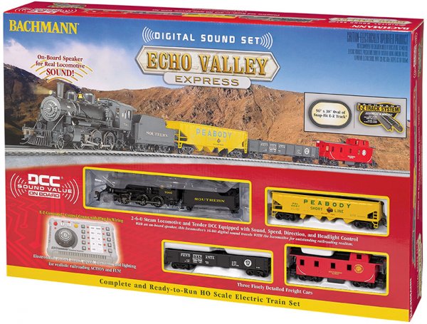 Bachmann 00825 Echo Valley Express Steam Freight Set w/DCC & Sound