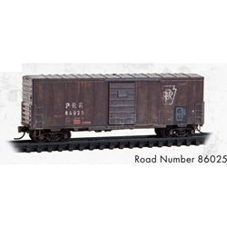 Micro-Trains 024144620 N Scale 40' Single Door Box Car Weathered Pennsylvania #86025