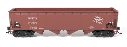 Broadway Limited 10137 HO ARA 70-ton 4-Bay Hopper, MILW, Oxide Red w/ White, 6-pack B