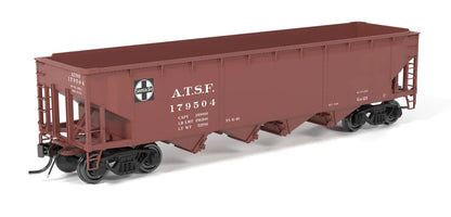 Broadway Limited 10139 HO ARA 70-ton 4-Bay Hopper, ATSF, Oxide Red w/ White, 6-pack B