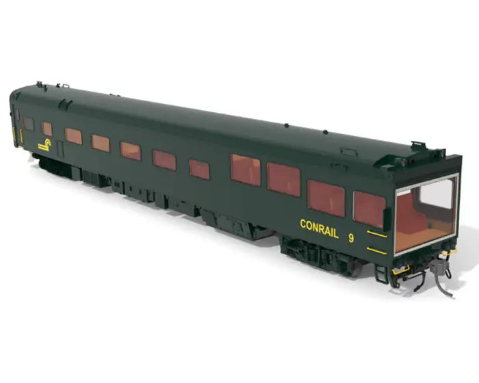 Broadway Limited 10177 Conrail-Type Track Inspection Car, Unlettered / Primer Gray