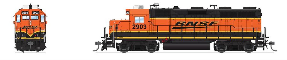 Broadway Limit 7532 HO Scale P4 GP35-3 Diesel BNSF #2903/Swoosh DC/DCC Sound