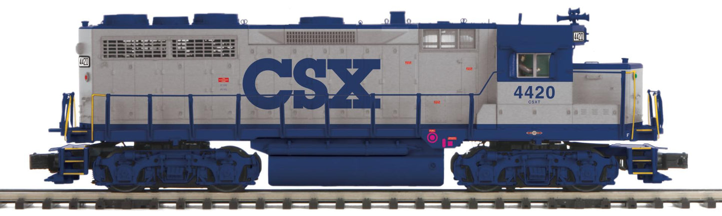MTH 20-22081-1 O Scale Premier CSX GP-35 Low Hood Diesel Engine w/Proto-Sound 3.0 (Hi-Rail Wheels)