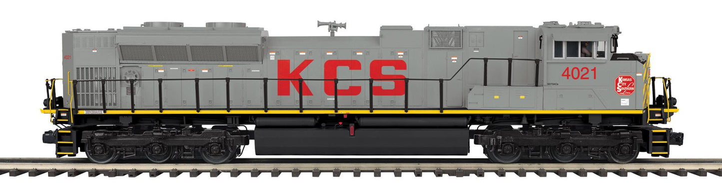 MTH 20-22166-1 O Scale Premier Kansas City Southern SD70ACe Diesel Engine w/Proto-Sound 3.0 (Hi-Rail Wheels)