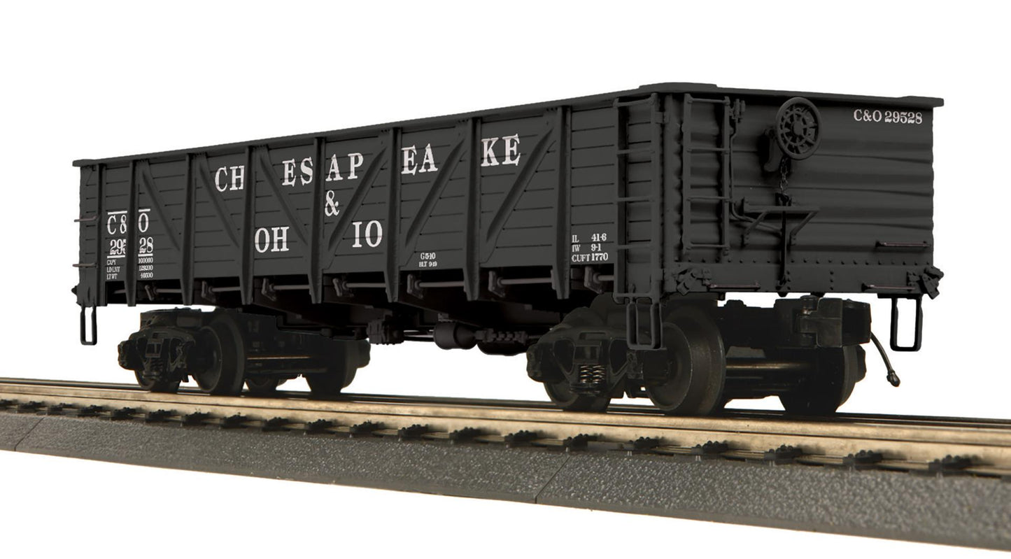 MTH 20-95962 O Scale Premier Chesapeake & Ohio 50 Ton Composite Drop Bottom Gondola Car