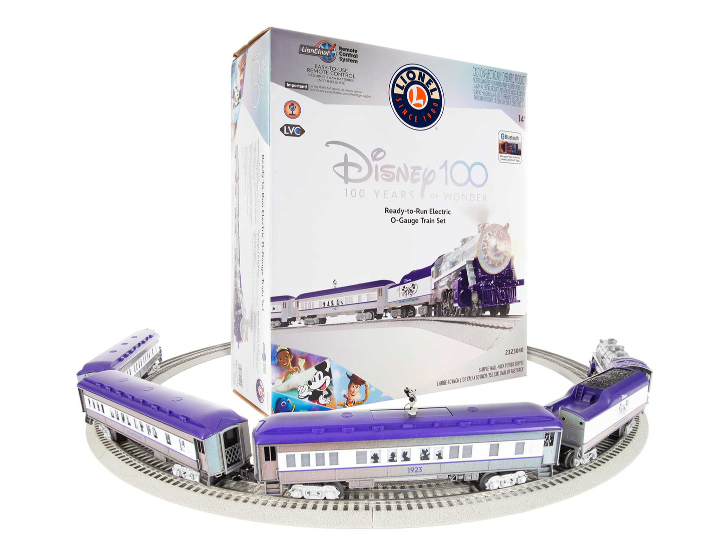 Lionel 2323040 O Gauge Disney 100th Anniversary LionChief Train Set