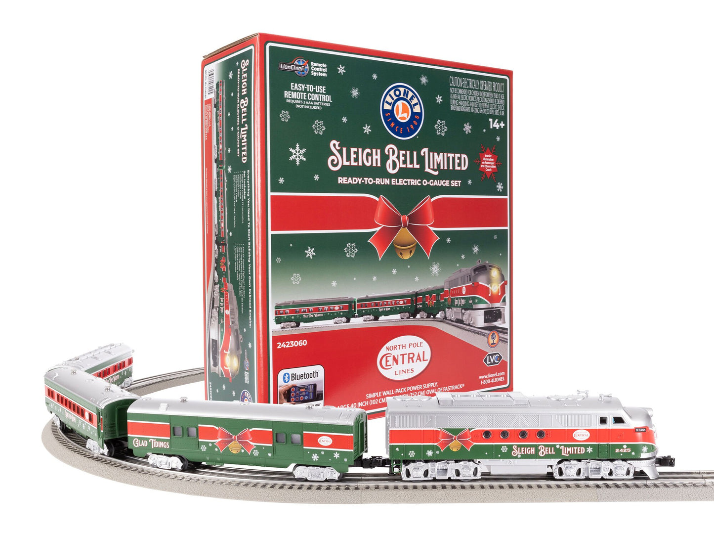 Lionel 2423060 O Gauge Sleigh Bell Limited Passenger Set