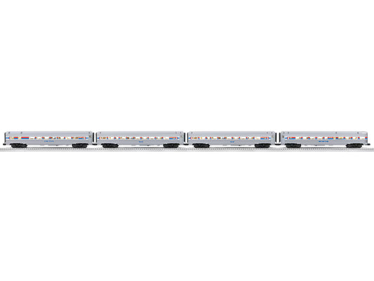 Lionel 2527160 O Gauge Amtrak 18" Aluminum Passenger Car 4-Pack (Phase I)