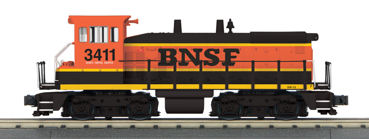 MTH 30-21428-1 O Gauge RailKing BNSF #3411 SW1500 Diesel Switcher