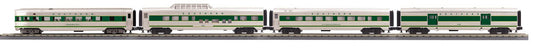 MTH 30-68341 O Gauge RailKing Southern 4-Car 60’ Streamlined Passenger Set