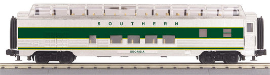 MTH 30-68344 O Gauge RailKing Southern 60’ Streamlined Full-Length Vista Dome Car