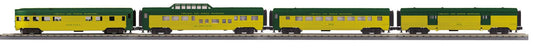 MTH 30-68345 O Gauge RailKing Chicago & North Western 4-Car 60’ Streamlined Passenger Set