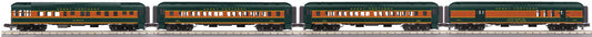MTH 30-69385 O Gauge RailKing Great Northern 4-Car 60’ Madison Passenger Set