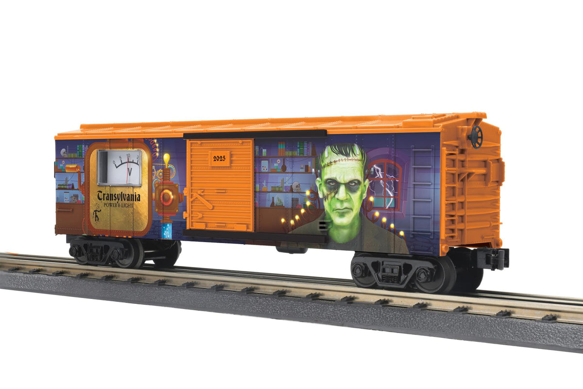 MTH 30-71229 O Gauge RailKing Transylvania Power & Light Box Car w/Power Meter