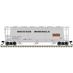 Atlas 3003232 Master 3-Bay Cylindrical Hopper Dresser Minerals #51860, #51877 Gray/Black/Orange