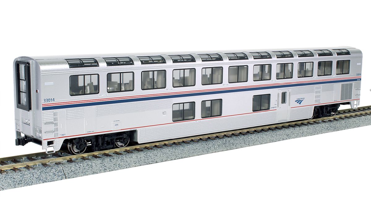 Kato 35-6066 HO Scale Amtrak Superliner I Lounge Phase VI #33003