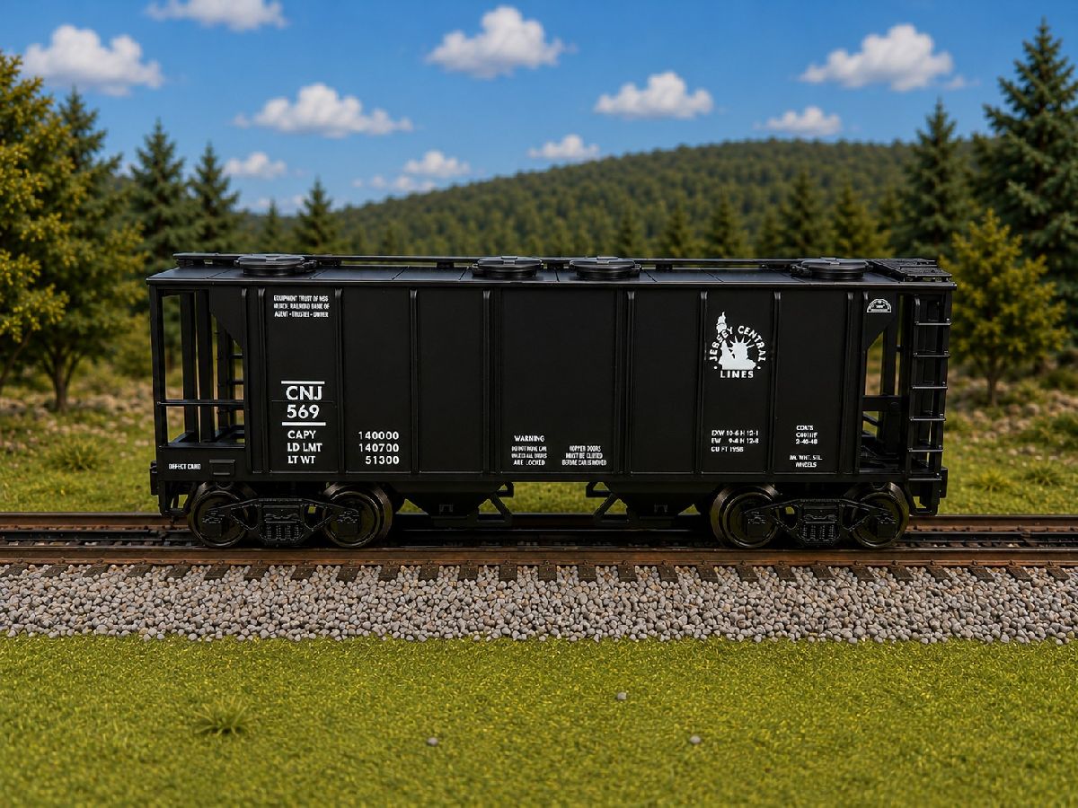 Ready Made Trains 86326 O Gauge Central New Jersey 2 Bay Covered Hopper
