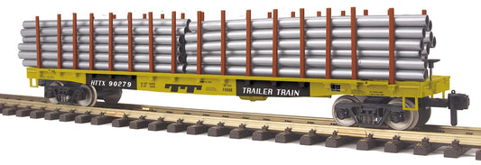 MTH 70-76062 G Gauge RailKing One-Gauge Flat Car w/ Pipe Load TTX