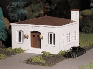 Bachmann Plasticville 45609 Police Station with Police Car