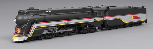 Broadway Limited 8987 ATSF #3460, Valley Flyer Fantasy Paint, Paragon4 Sound/DC/DCC, Smoke